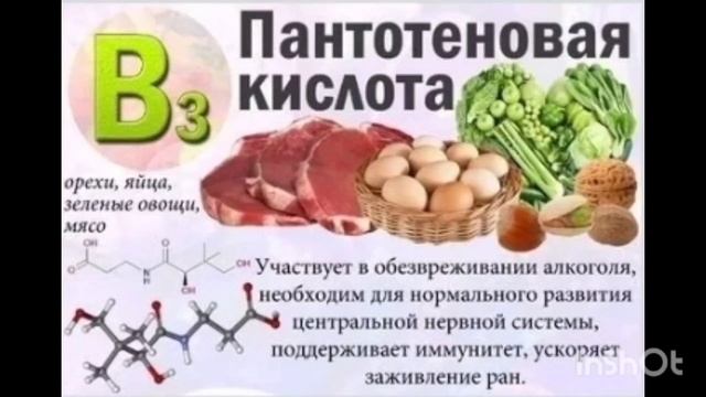 Пантотеновая кислота В3 смотреть онлайн