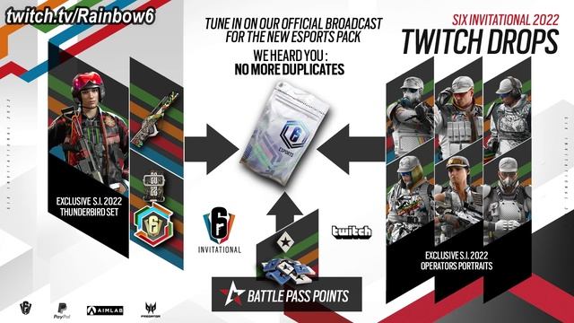 NEW Esports Packs Out Now! Rainbow Six Siege Invitational Twitch Drops смотреть онлайн