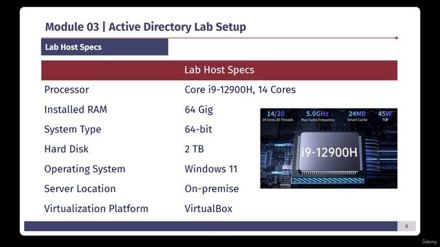 AD Pentest 03 Module - 3 -Lab Host Specs смотреть онлайн