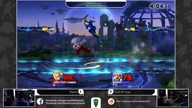 SW@GU (Winner's Semis): Marss (ZSS) vs FoH NTarps (C. Falcon/Mario) смотреть онлайн