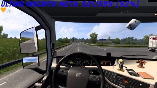 Euro Truck Simulator 2 - pista escorregadia sentido Calais-port caminhão entra no mato... смотреть онлайн