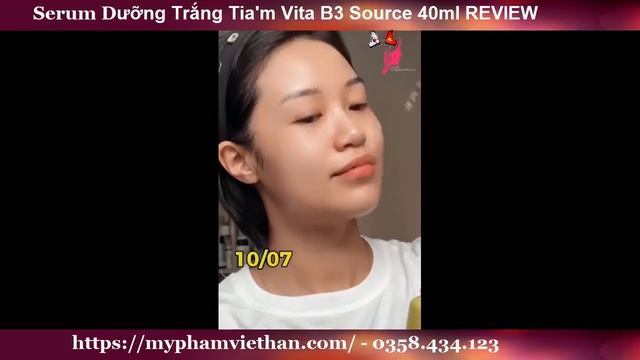 Review Serum dưỡng trắng phục hồi da Tiam Vita B3 Source 40ml Hàn Quốc смотреть онлайн
