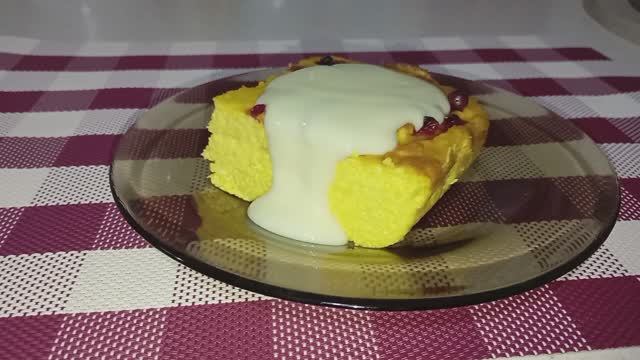 Запеканка ТВОРОЖНАЯ с Тыквой и ягодами. смотреть онлайн