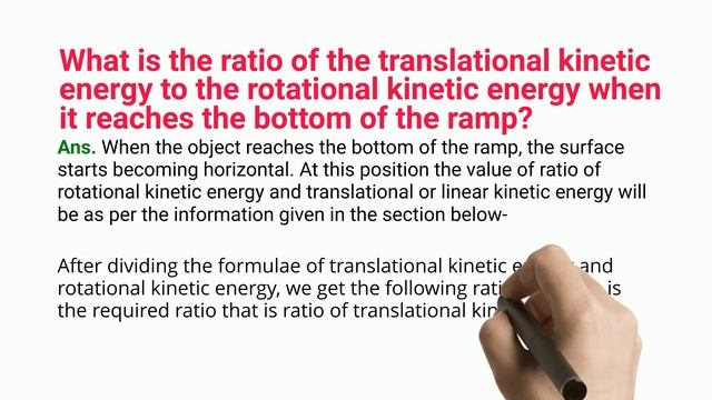 The Ratio Of Rotational And Translational Kinetic Energy Of A Sphere: Detailed Explanations смотреть онлайн