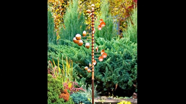 Ветряные скульптуры.   Wind Sculpture Kinetic Copper Sculpture 