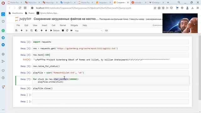 13 Автоматизация сбора данных в Интернет. Сохранение загруженных файлов на жестком диске смотреть онлайн