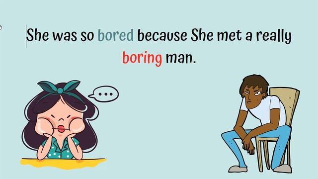 ADJECTIVES IN ENGLISH +ED +ING смотреть онлайн