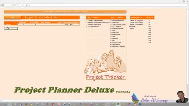 Excel - Project Planner and Tracker -- Microsoft Excel 2013 - Part 5 смотреть онлайн