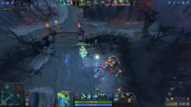 Dota 2 Morphling 8849 MMR 14/1/9 (Kills/Deaths/Assists) Ranked Full Gameplay смотреть онлайн