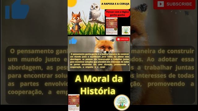História Infantil, Moral da História da Fábula A Raposa e a Coruja смотреть онлайн