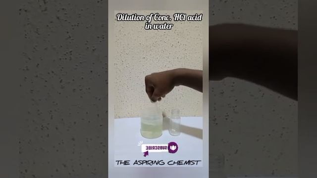 Dilution of a concentrated acid| Do not add water to acid❌| Add acid to water ✔️ смотреть онлайн