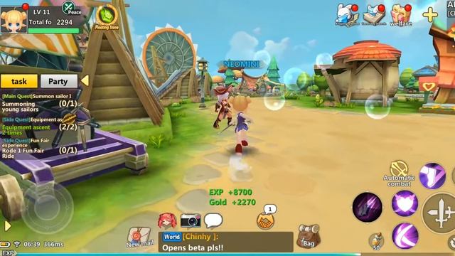 Luna Fantasy (Android iOS APK) - MMORPG Gameplay, Assassin Lv.1-17 (Experimental Server) смотреть онлайн