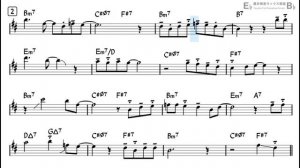 Summertime (Funk) - Easy Solo Example for Tenor Sax - Минус