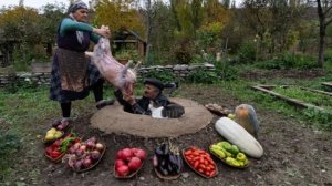Приготовление Целого Барашка в Подземном Тандыре