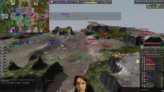 COUNTRY WARS in Beyond All Reason 8v8's! смотреть онлайн