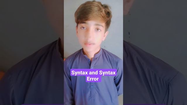Difference between Syntax and Syntax Error. #syntax #syntaxerror смотреть онлайн