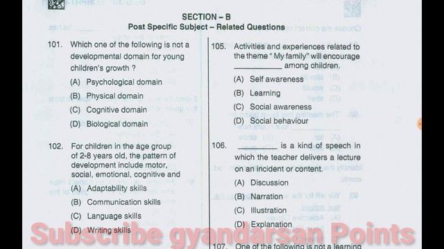 DSSSB Primary assistant teacher question paper ll post code 1/18 & 16/17 (2018) смотреть онлайн