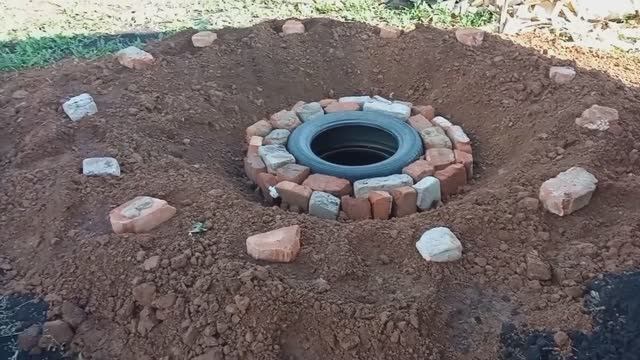 Изготовление сливной ямы для бани. смотреть онлайн