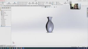 SolidWorks. Ваза элементом "по сечениям".
