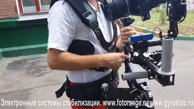 Электронный стедикам Gyrostab с операторским жилетом и двухсекционной демпфирующей рукой. Бэкстейдж смотреть онлайн