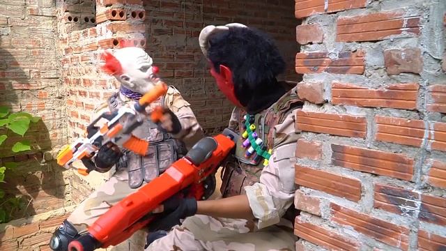 LTT Nerf Mod : Warriors SEAL MARINES Nerf Guns Fight Crime group SATAN Mask Destructor смотреть онлайн