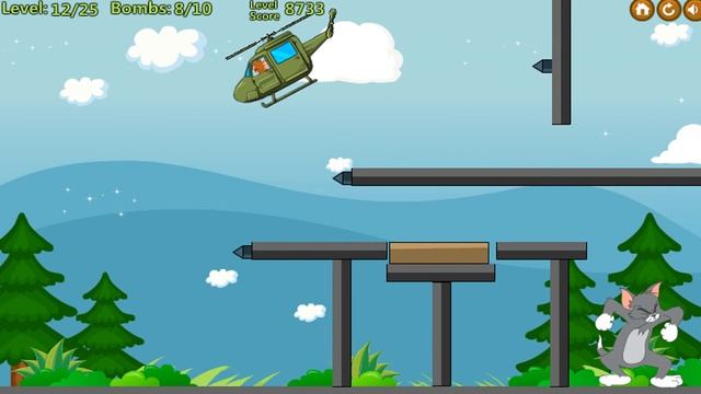 Tom and Jerry - Jerry Bombing Helicopter. Fun Tom and Jerry 2018 Games. Baby Games #littlekids смотреть онлайн
