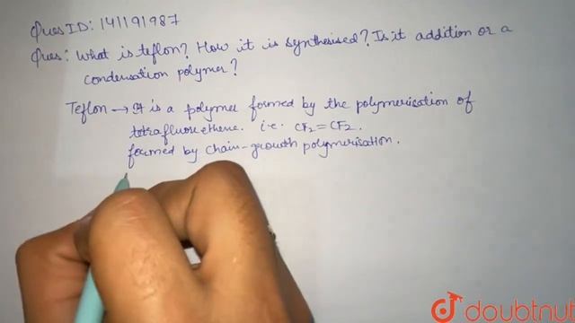 What is teflon ? How is it synthesized ? Is it an addition or a condensation polymer ? | CLASS ... смотреть онлайн