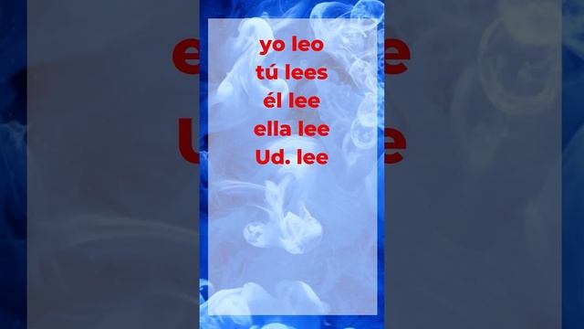 Irregular Spanish Present Tense Verb - Leer - To Read смотреть онлайн