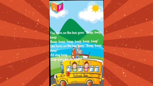 The Wheels on the bus 🚌 rhyme/ rhyme for kids/ kid's song смотреть онлайн