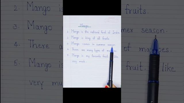 ||5 Line On Mango Fruit||Essay On Mango||My Favourite Fruit||essay On Mango In English||
