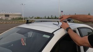 Установка багажника на гладкую крышу автомобиля (крепление под арку двери). Адаптеры Тип А (D-1)
