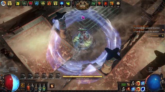 Poe 3.21 Kinetic Blast Deadeye magic finder 100% delirium strand смотреть онлайн