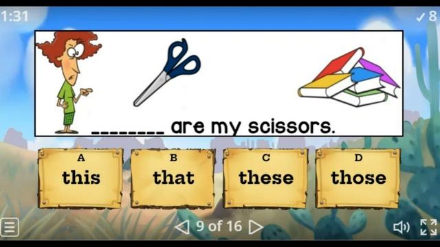 ГРАММАТИЧЕСКИЙ ТЕСТ/GRAMMAR TEST= THIS/THAT/ THOSE/ THESE смотреть онлайн