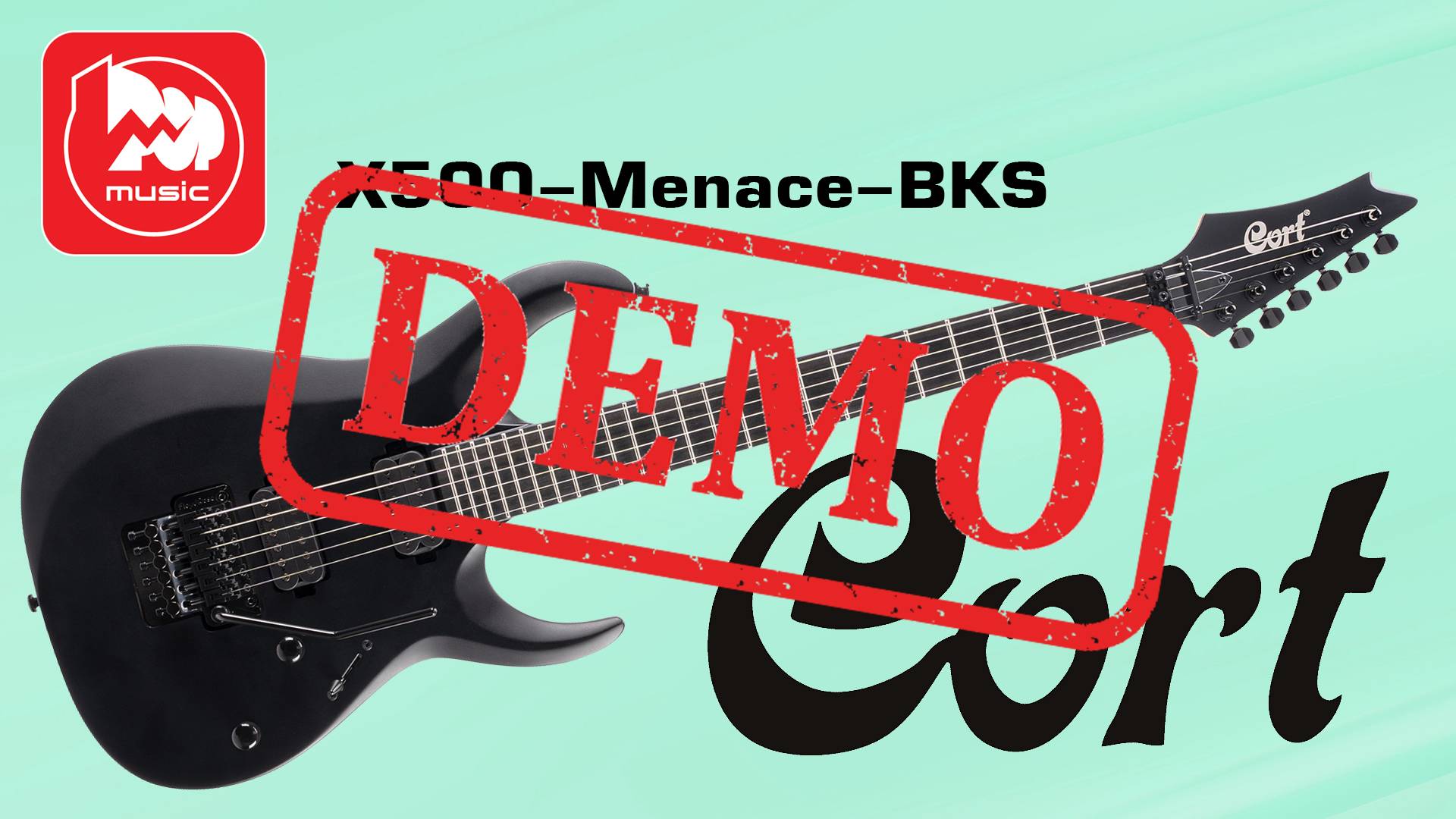 Электрогитара CORT X500-Menace - демонстрация звучания смотреть онлайн