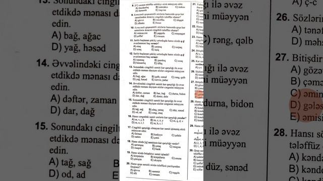 Azərbaycan dili test toplusu 1 hissə - Fonetika (Samitlərin Növləri, tələffüzü) {8-20} смотреть онлайн