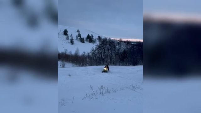 Прикармливаем Виктора к снегоходной теме 💪 смотреть онлайн