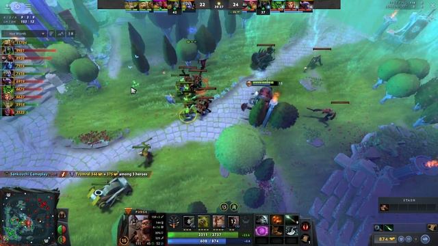 Pudge Dota Gameplay Miracle with Tarrasque and 19 Kills смотреть онлайн