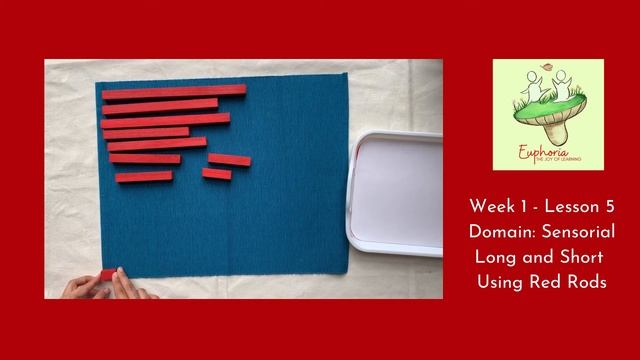Long And Short Using Montessori Red Rods