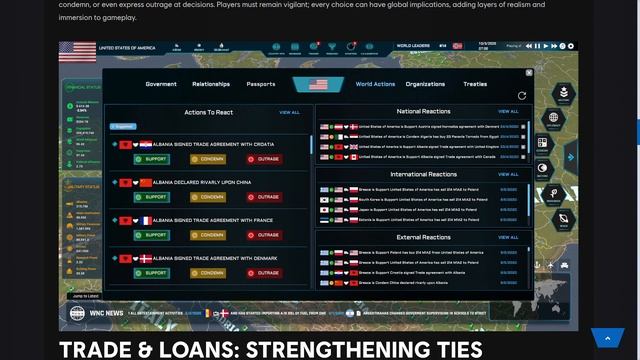 World Warfare & Economics DevLog #6 | Diplomacy Outlook!