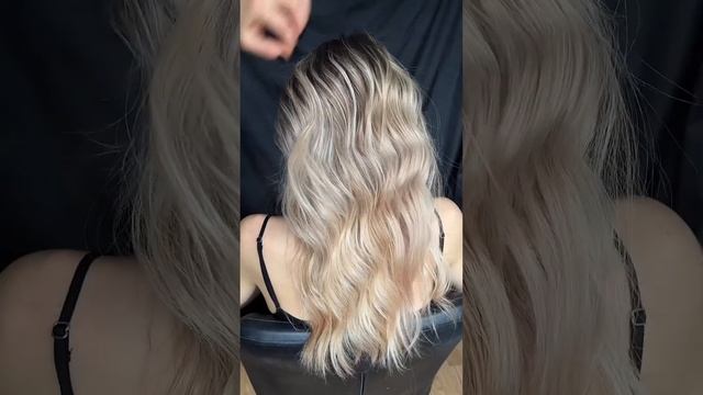 Текстурный пучок от Светланы Ковалинской и титановый утюжок MS 319 titan от Mark Shmidt в работе