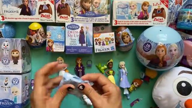 Огромная коллекция игрушек Disney Frozen l Куклы Disney Doorables Frozen Snow Color Reveal смотреть онлайн