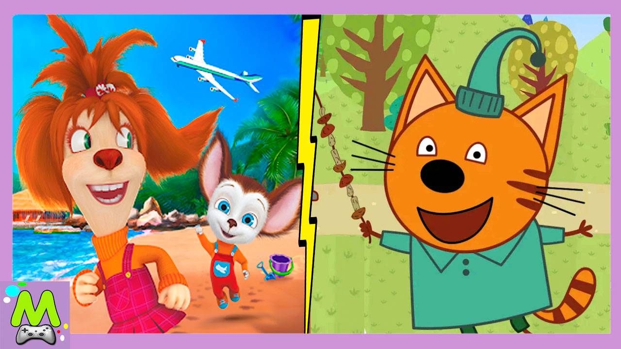 Барбоскины и Три Кота Веселые Приключения в Играх.Путешествие против Пикника.Кто Лучше Отдохнул смотреть онлайн