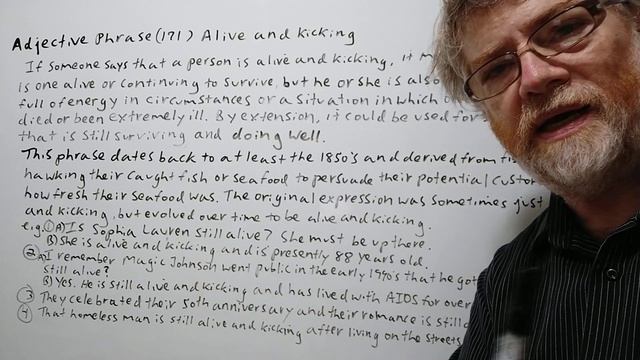 Alive and Kicking - Adjective Phrase (171) Origin - English Tutor Nick P смотреть онлайн
