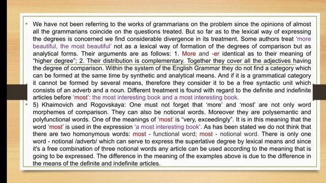 Lecture 9 The pronoun. The adjective. смотреть онлайн