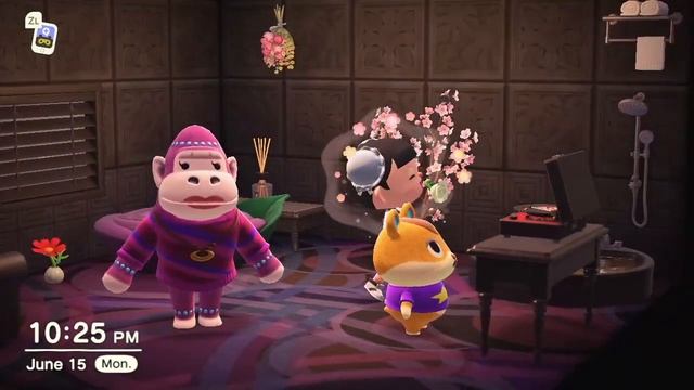 HAMLET SINGING K.K. SLIDER SONG in Violet's house (Animal Crossing New Horizons: ACNH) смотреть онлайн