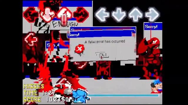 Friday Night Funkin Fatal error sonic exe mod