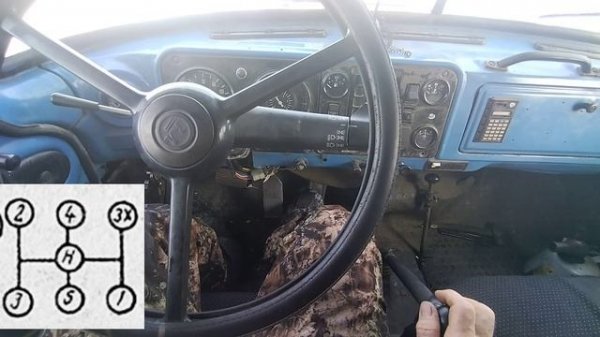 КПП ЗИЛ-130 131 ПЕРЕКЛЮЧЕНИЕ ПЕРЕДАЧ УЧАЩИМСЯ