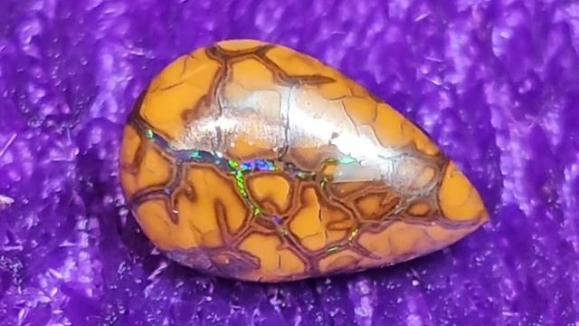 2.5 CT Australian Boulder OPAL "Koroit" Polished Gemstone смотреть онлайн