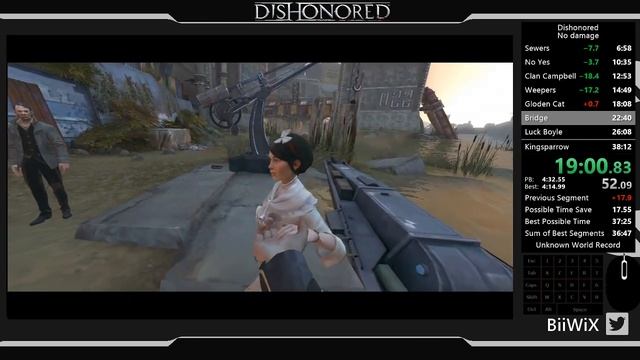 [WR] Speedrun : Dishonored (No Damage, No Gadget) in 37:48 смотреть онлайн