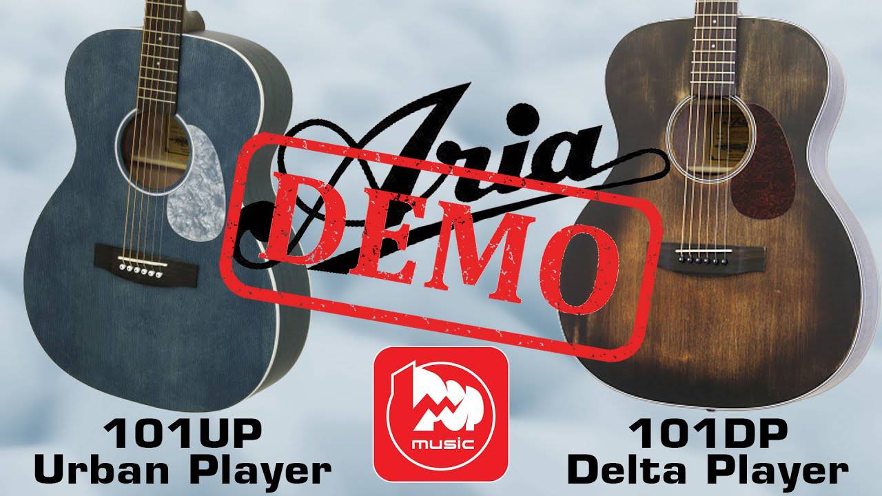 Акустические гитары ARIA-101UP и ARIA-101DP - демонстрация звучания смотреть онлайн